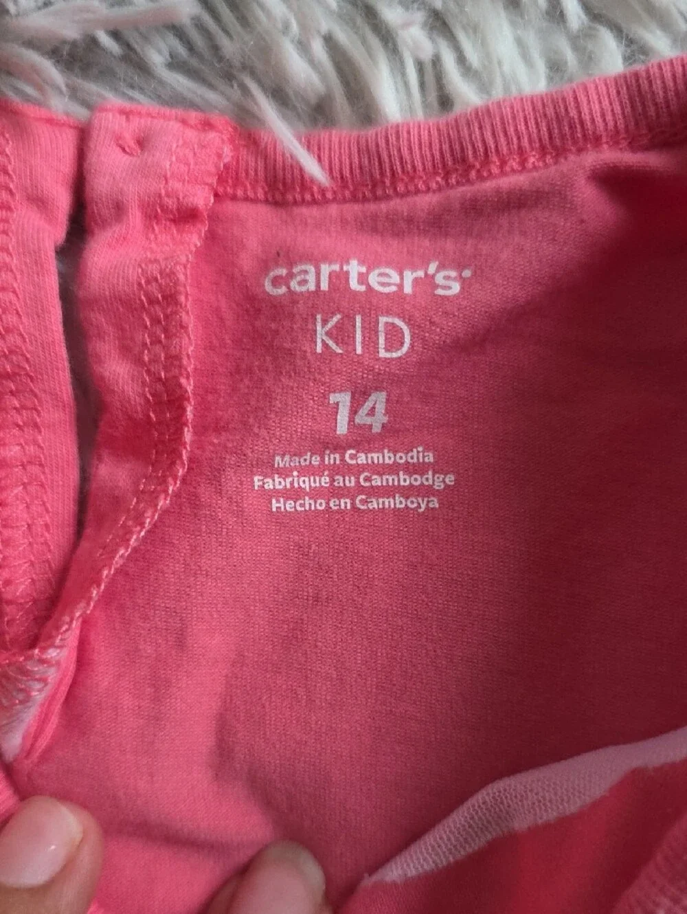 Carter's Coral Pink Floral Ruffle Skirt Set
